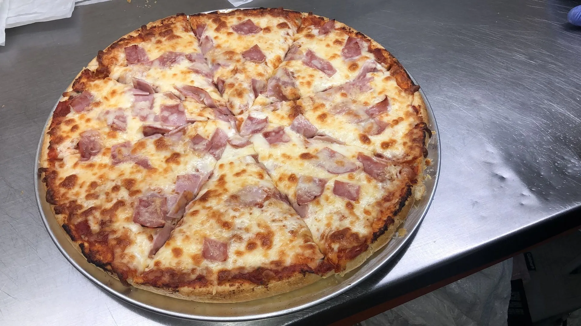 Hot dish fresh out of the oven at La Plaza Supermarket's kitchen